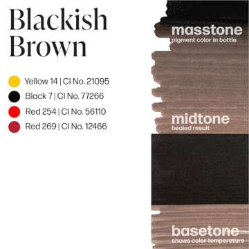 Vegan Blackish Brown Microblading Tattoo Ink for Professionals