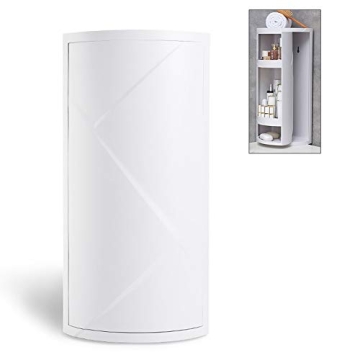 Bretoes Multifunction Bathroom Kitchen Corner Locker Cosmetic Storage Rack - Rotating Triangle Shelf