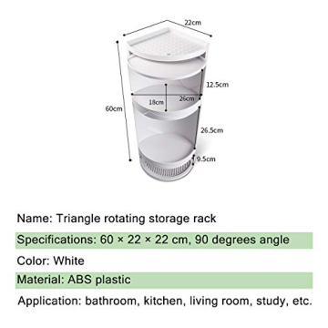Bretoes Multifunction Bathroom Kitchen Corner Shelf