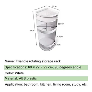 Bretoes Multifunction Bathroom Kitchen Corner Shelf