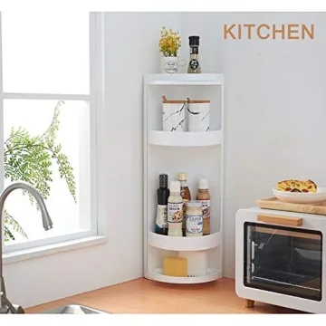 Bretoes Multifunction Bathroom Kitchen Corner Shelf