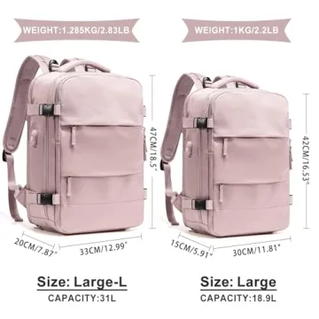 Coowoz Large Travel Backpack - Waterproof & Versatile