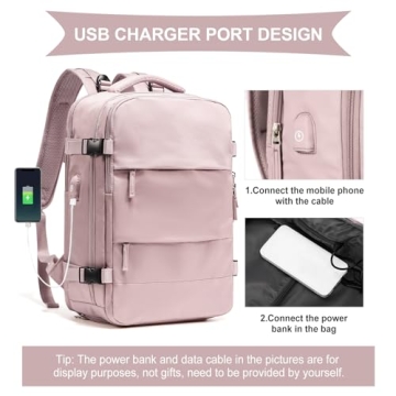 Coowoz Large Travel Backpack - Waterproof & Versatile