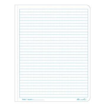 Rite In The Rain Weatherproof Hard Cover Notebook, 6.75" x 8.75", Blue Cover, Universal Pattern (No. 270F-LG)