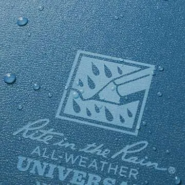 Rite In The Rain Weatherproof Hard Cover Notebook, 6.75" x 8.75", Blue Cover, Universal Pattern (No. 270F-LG)