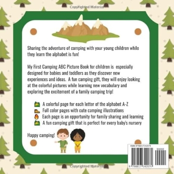 My First Camping ABC Picture Book for Toddlers 1-3