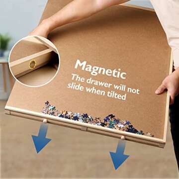 SMOOL Puzzle Table with Drawers for 1500 Piece Jigsaw