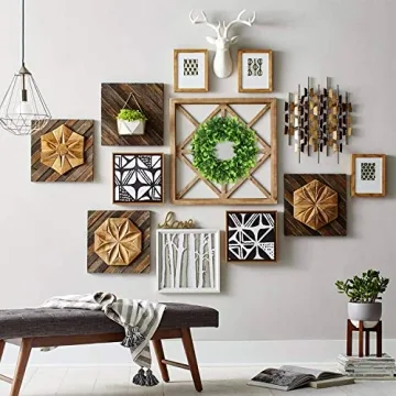 Lvydec 11" Mini Boxwood Wreath for Home Decoration