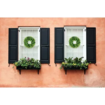 Lvydec 11" Mini Boxwood Wreath for Home Decoration