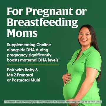MegaFood Baby & Me 2 Prenatal DHA & Choline - Vitamins for Women - Plant-Based Liquid DHA and Choline for Baby's Brain and Eye Development During Pregnancy - Vegan - 60 Capsules (30 Servings)