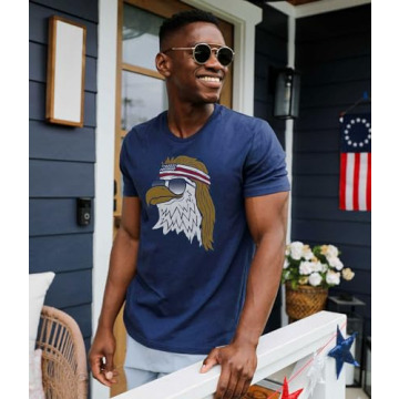 Tipsy Elves Men’s Funny Patriotic T-Shirt for July 4th
