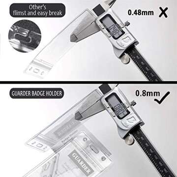 COOKOOKY Lanyard with id Holder Cute lanyards for Women Men Neck Lanyard for Keys id Badge Holder (Black marble)