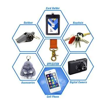 COOKOOKY Lanyard with id Holder Cute lanyards for Women Men Neck Lanyard for Keys id Badge Holder (Black marble)