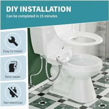 PIKETS Dual Nozzle Bidet Attachment for Ultimate Freshness