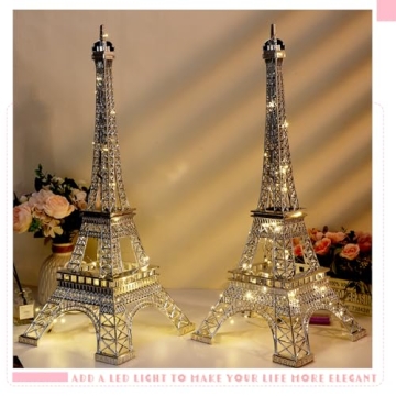 Therwen 4 Pcs Eiffel Tower Statues for Home Decor