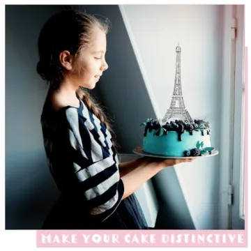 Therwen 4 Pcs Eiffel Tower Statues for Home Decor