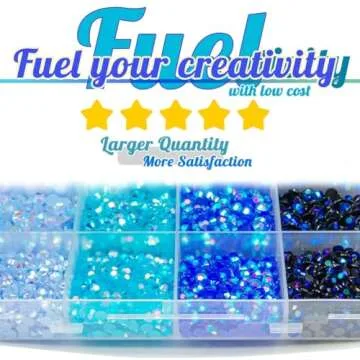 qiipii Blue Jelly Resin Rhinestones Bulk 3mm 4mm 5mm Flatback Royal Blue Stones for Crafting Non-Hotfix Teal Blue Sapphire Blue AB Resin Gems Diamonds for Nails Eyes Face Makeup Tumblers DIY Crafts