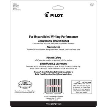 Pilot Precise V5 Pens, Assorted Colors, Pack of 10