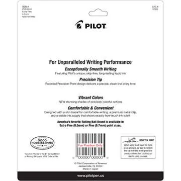 Pilot Precise V5 Pens, Assorted Colors, Pack of 10