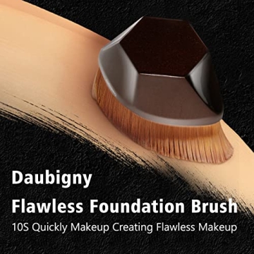 Daubigny Foundation Brush - Flawless Coverage & Travel Case