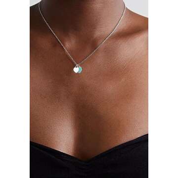 ShTQior Heart Necklace for Women,Dainty 18k Gold/Silver Heart Necklaces Cute Love Pendant Necklaces Birthday Valentines Gifts Jewelry for Wife