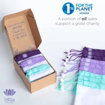 Reusable Lotus Produce Bags Eco-Friendly Washable Durable