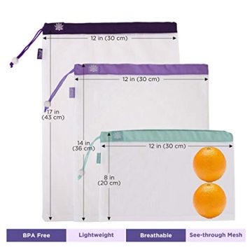 Reusable Lotus Produce Bags Eco-Friendly Washable Durable