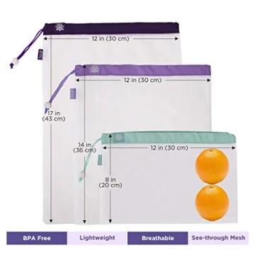 Reusable Lotus Produce Bags Eco-Friendly Washable Durable