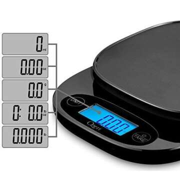Ozeri ZK24 Garden and Kitchen Scale - 0.5g Precision Weighing Technology