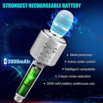 XZL Karaoke Microphone - Portable Wireless Fun