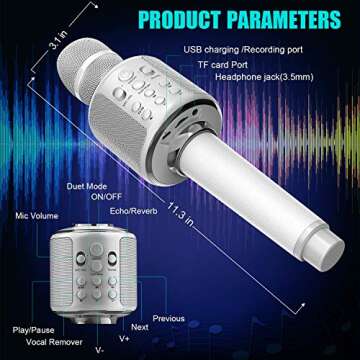 XZL Karaoke Microphone - Portable Wireless Fun