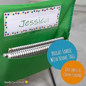 Cheerful Rainbow Storage Pockets for Classroom Organization