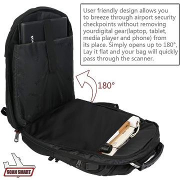 YOREPEK Large Durable Travel Backpack with USB Charging