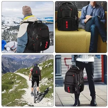 YOREPEK Large Durable Travel Backpack with USB Charging