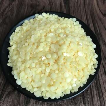 CoolCrafts Candelilla Wax Pellets Candelilla Vegan Wax for Cosmetics DIY, Soap and Candle Making, Alternative to Beeswax - 14 OZ