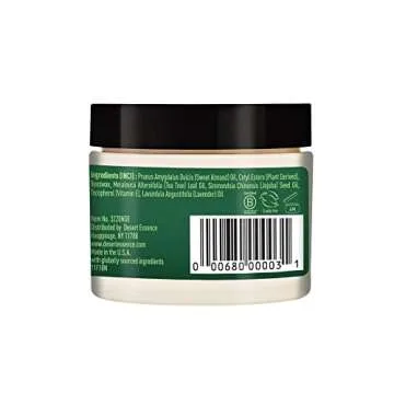 Desert Essence TEA TREE OIL SKIN OINTMENT – Itch Relief, Rash Cream for Razor Burn - Soothing Balm with Lavender & Jojoba - Gluten & Cruelty-Free - 1 oz