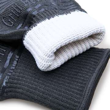 GRILL HEAT AID Premium BBQ Gloves - 1472°f Heat Resistant Gloves, Grill Gloves Heat Proof for Men and Women. Oven Mitts for Baking Pizza and Barbecue Grilling Gloves, Smoker, Camping Fireplace Gloves