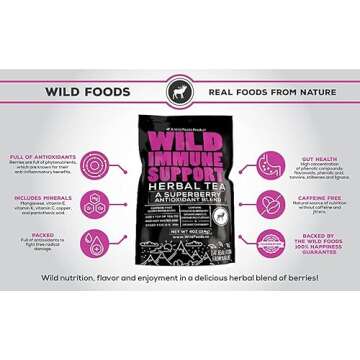 Wild Foods Immune Support Tea Organic Superberry Blend