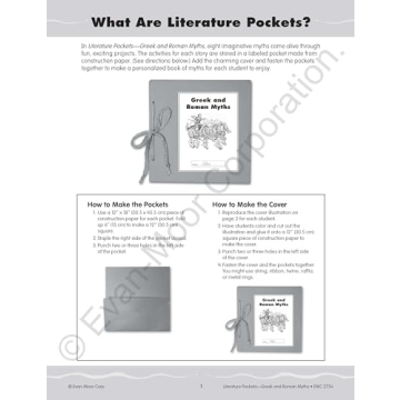 Greek & Roman Myths Literature Pockets Grades 4-6