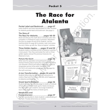 Greek & Roman Myths Literature Pockets Grades 4-6