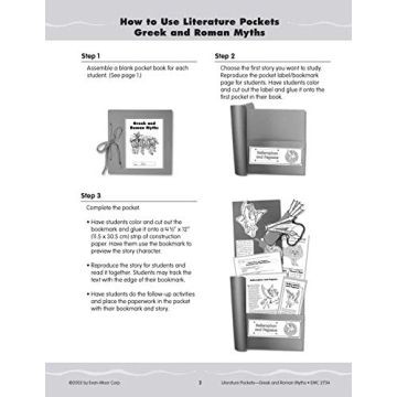 Greek & Roman Myths Literature Pockets Grades 4-6