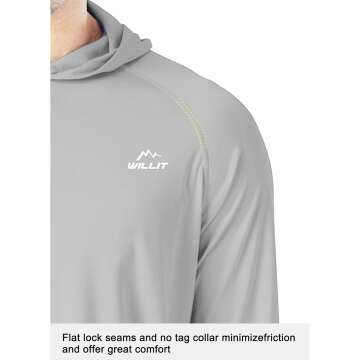 Willit Men's UPF 50+ Sun Protection Long Sleeve Shirt
