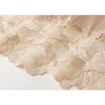 Bridesmaid Satin Kimono Robe with Lace Trim