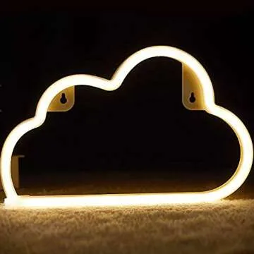 BEMOMENT Cloud Neon Light Sign: Cozy LED Decor