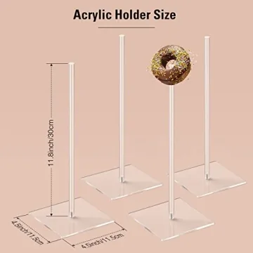 Clear Acrylic Donut Stand Set for Parties and Events