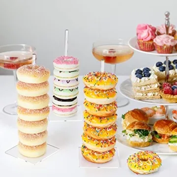 Clear Acrylic Donut Stand Set for Parties and Events