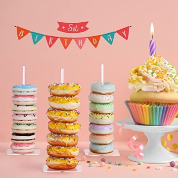 Clear Acrylic Donut Stand Set for Parties and Events