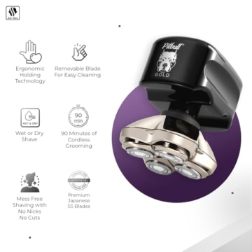 Skull Shaver Pitbull Gold PRO for Ultimate Grooming Ease