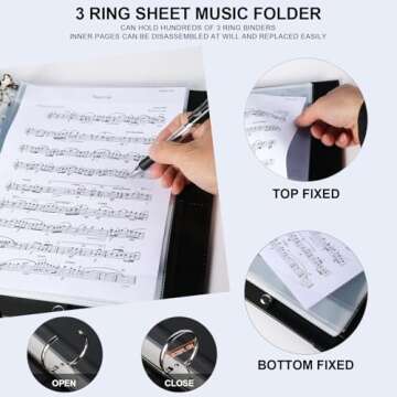 Choral Sheet Music Folder Organizer for Musicians
