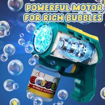 Eaglestone Bubble Guns - LED Bubble Machine for Kids